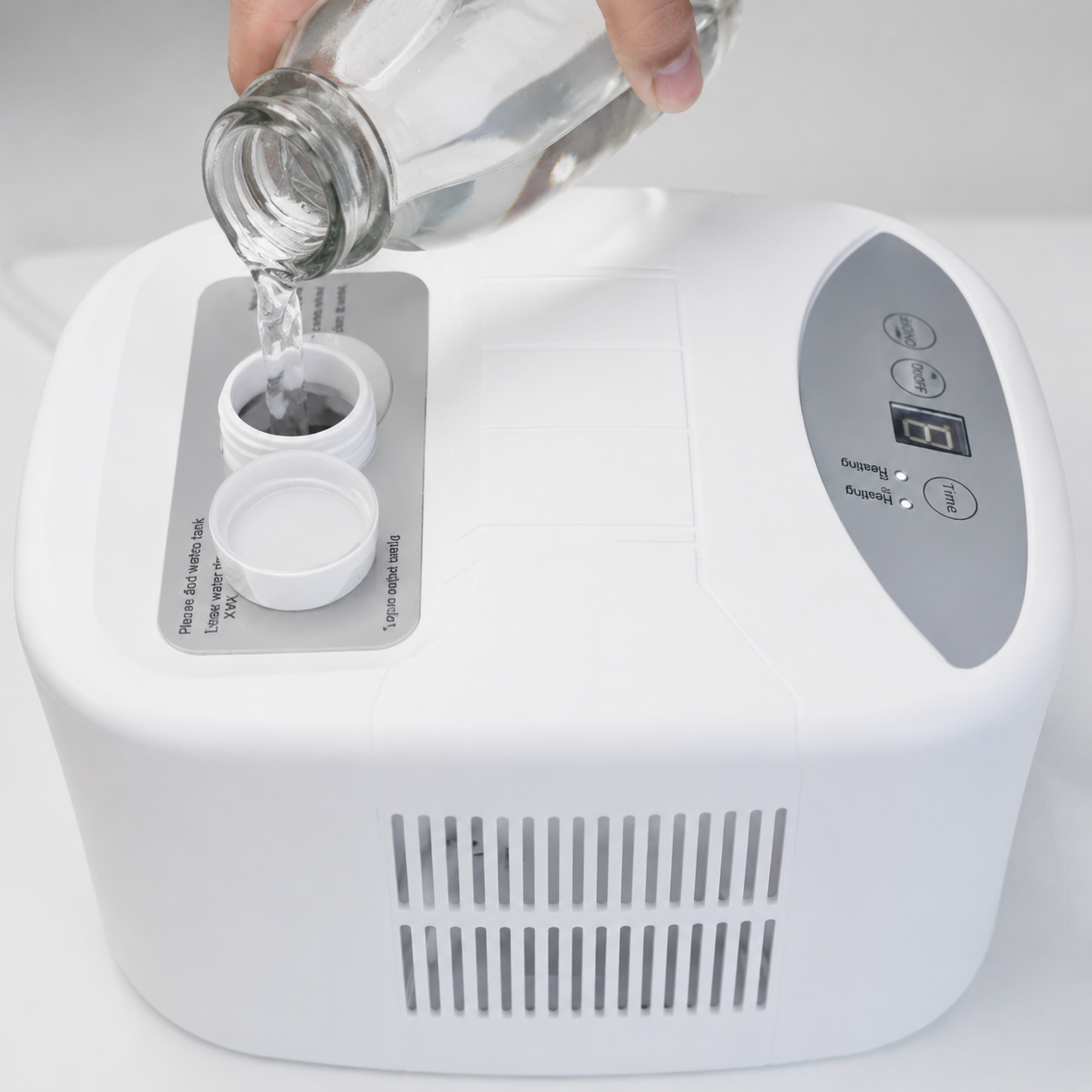 Filling the Cooly water tank with tap water